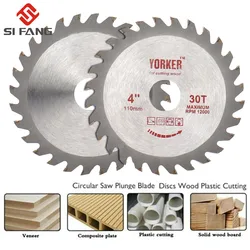 Lame de scie circulaire 105mm 4 pouces, meuleuse d'angle, disque de scie à pointe en carbure pour couper le bois 30 dents 
