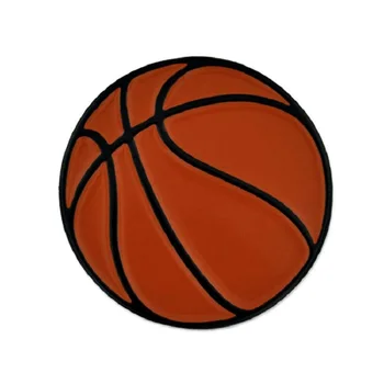 

1‘’ basketball shape enamel lapel pin