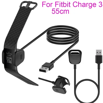 

Portable Quick Charging Smart Watch band Charger For Fitbit Charge 3 Replacement USB Chargers Charging Dock Cables 55cm