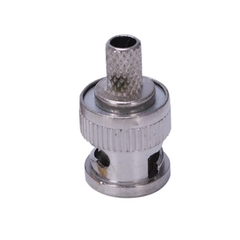 

HOT-10pcs BNC male RG59 Coaxial Connector Adapter for CCTV Camera