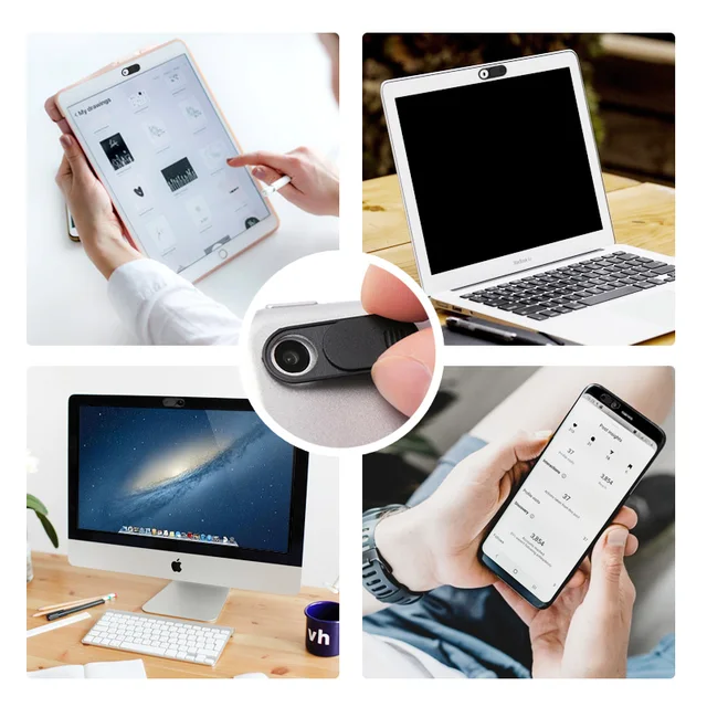 Osłona kamery internetowej do laptopów osłona kamery telefonu suwak do ipada Samsung Macbook Tablet prywatność naklejka migawka obiektywu do smartfona 3