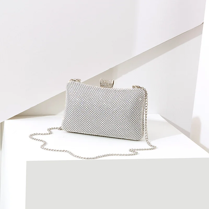 

2019 New Style Mini Shiny Crystal Crossbody Bag Fashion Diamond Set Dinner Handbag