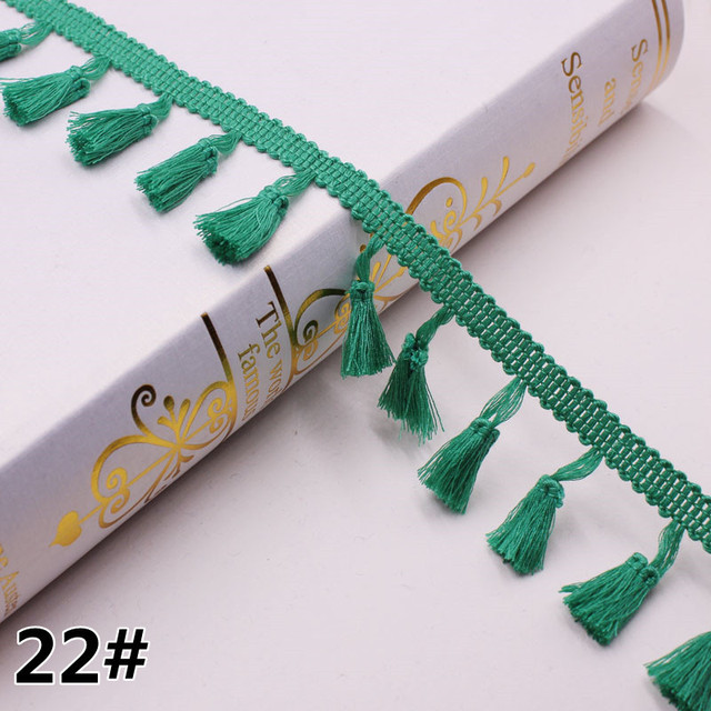 Cotton Fringe 5/10Yards 4.0cm Lace Tassel Trimming Colorful Ribbon Garment Sewing Accessory Curtain Decorative