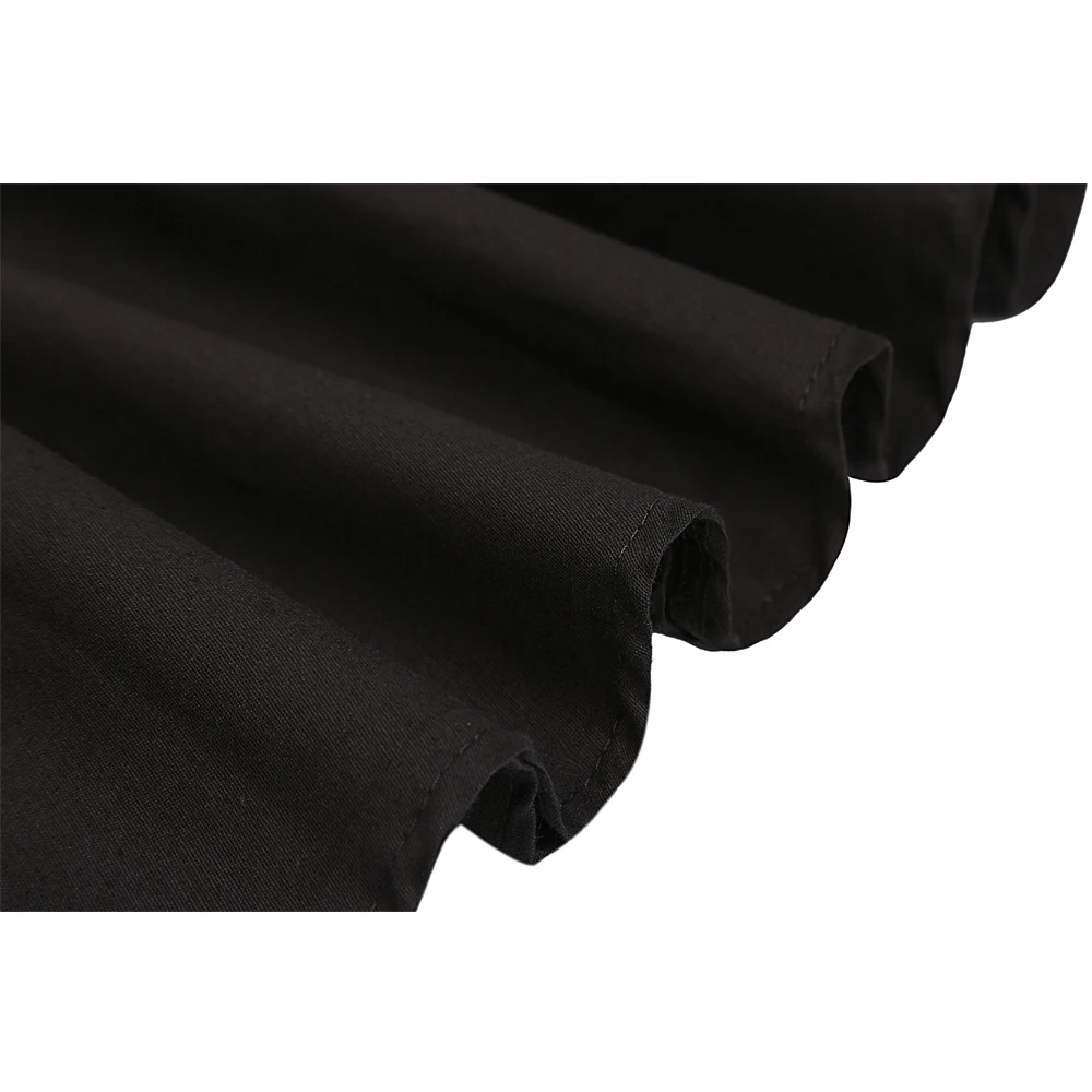 Fashion Hepburn Midi Short Skirts 50s 60s Womens Faldas Skater Black