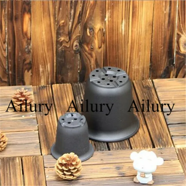 Kerek Vastag Matt Vientiane -Medence. Plasztikus Virág Pozsgás Növények Növény, Vastagság, Kert Cserepes Kültéri Bonsai - Image 3