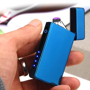 

Cigarettes Electric USB Charging Rechargeable Flameless Fuel-free plasma electronic windbreak Lighter Screen Induction вейп c4*