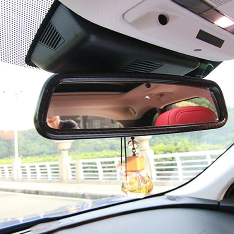 

ABS Chrome Car Front Interior View Mirror Cover Trim Car-Styling For Jaguar XF XE XFL F-PACE 2016 2017 2018 Accessories