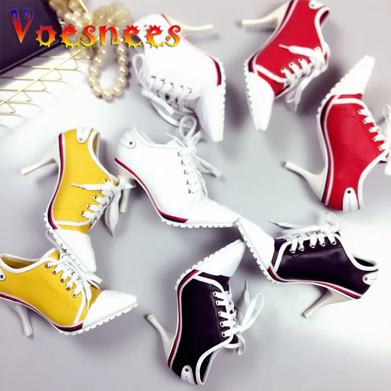 Туфли-лодочки женские из бычьей кожи на высоком каблуке 8 5 см с острым носком