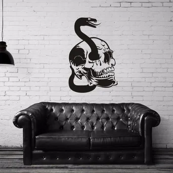 

Snake Skull Soldier Sticker Punk Death Decal Devil Name Car Art Wall Decals Parede Decor Mural Rock Sticker Decal