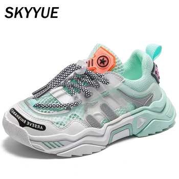 

New Autumn Kids Sport Sneakers Children Mesh Running Shoes Boys Brand Slip On Sneakers Baby Girls Brand Casual Sneakers Trainers