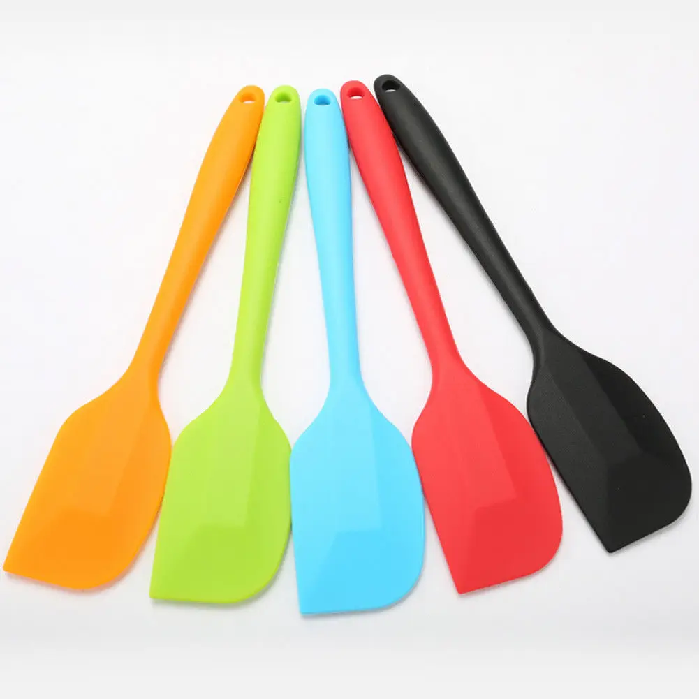 Baking Spatula Mini Small Kitchen Silicone Soup Spoons Cake Cream Spatula Scraper Brush Butter Baking Tool