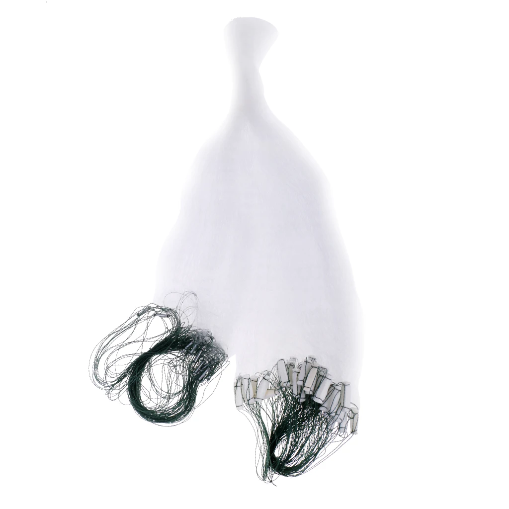 Three Layers Fishing Gill Net Fishing Net Seine Net with Foam Float Bobbers and Lead Sinkers