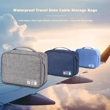 

Earphone Digital Cable Organizer Bags Waterproof Travel Gadget Charger Wires Zipper Digital Electronics USB Gadget Organizer