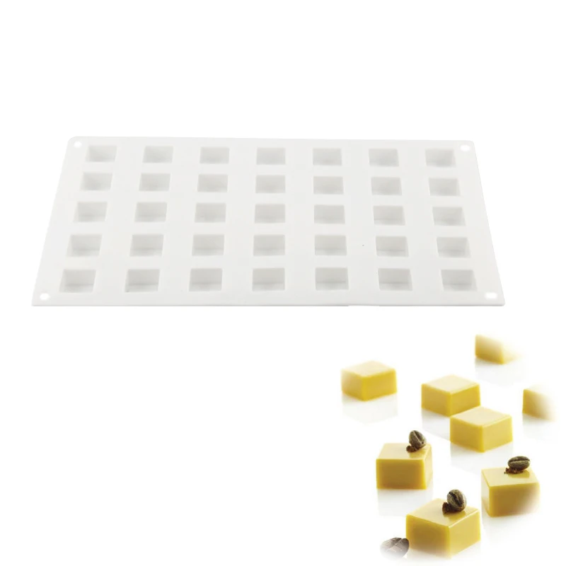 

35 Cavity Square 3D Silicone Cake Mold Bake Tools For Chocolate Pudding Candy Dessert Baking Tools Bakeware Decoration