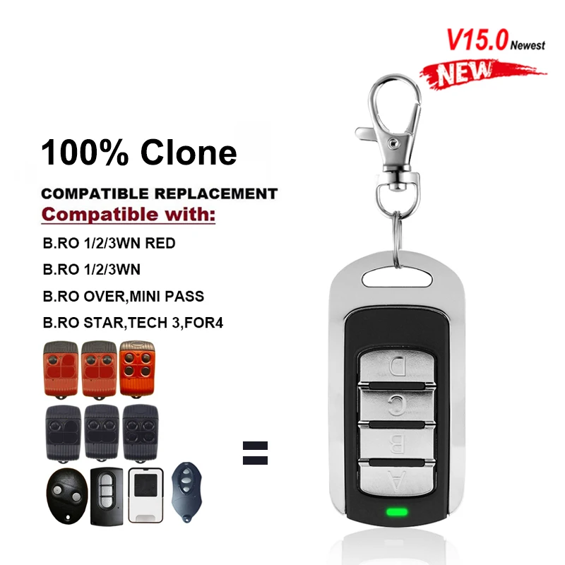 Пульт дистанционного управления ALLMATIC IPX6 V15.0 для гаражных ворот копия BROWN RED BRO