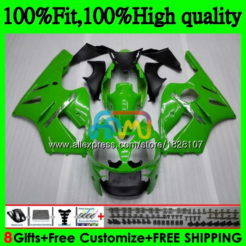 Инъекции для ZX1200 C зеленый ZX 1200 12R 1200CC 00 01 20BS. 23 ZX 12 R ZX-12R ZX12R 00 01 2000 2001 OEM обтекатели - Цвет: No. 1