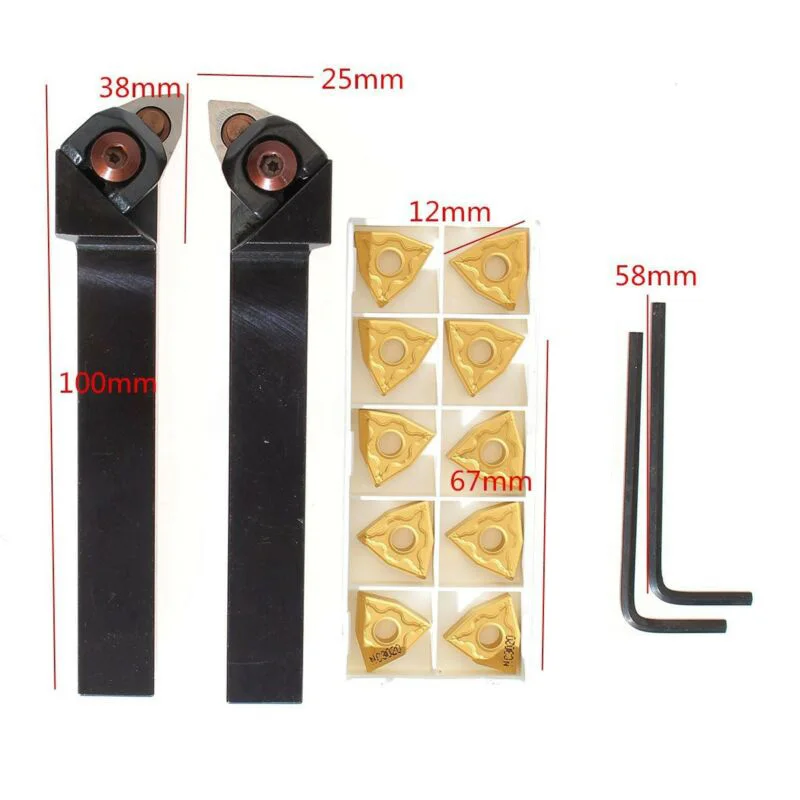 

14* WWLNR1616H08 Insert Lathe Turning Tool Holder Stainless Steel+inserts Cutter