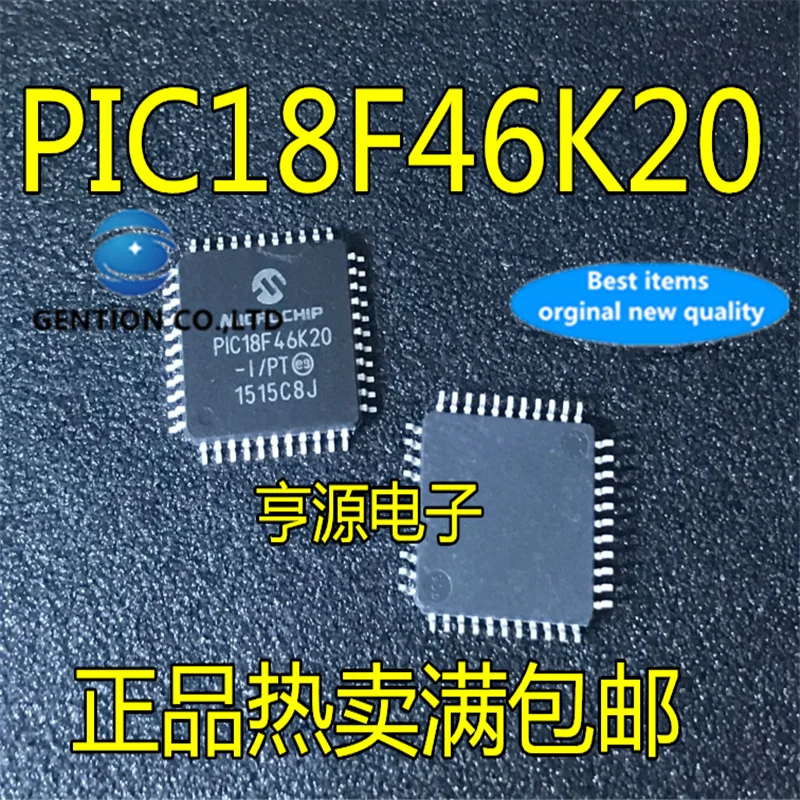 

10Pcs PIC18F46K20 PIC18F46K20-I/PT QFP-44 в наличии 100% новый и оригинальный