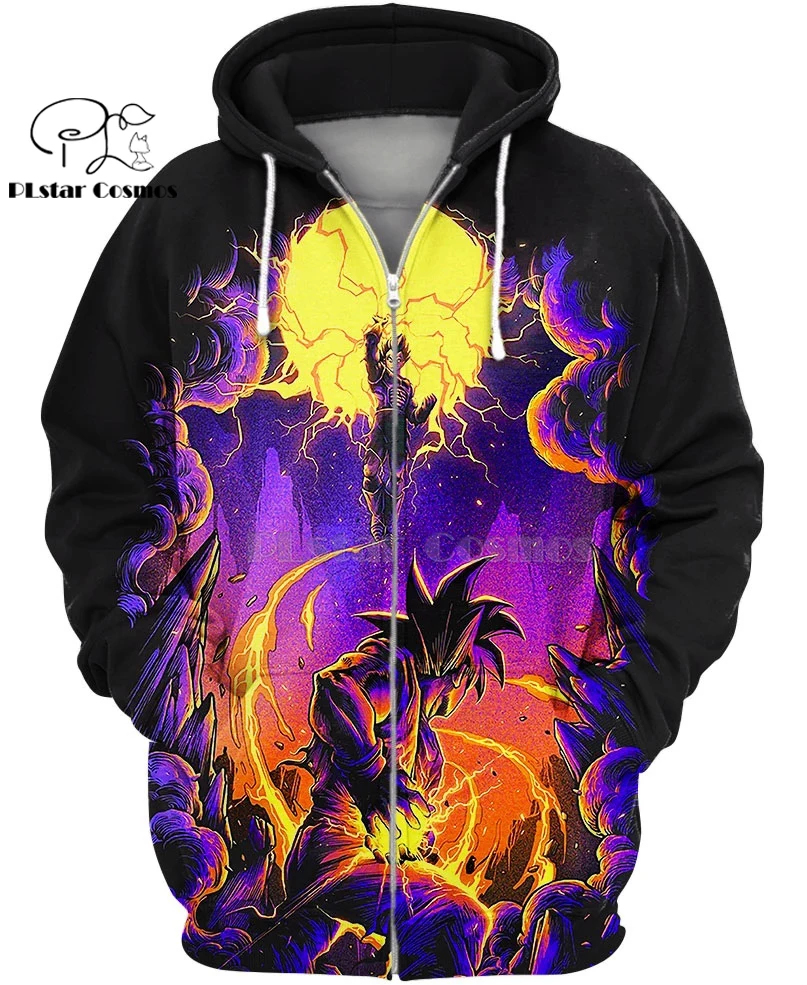  PLstar Cosmos Comic dragon ball z Goku 3d hoodies/Sweatshirt Winter autumn funny long selvee Haraju