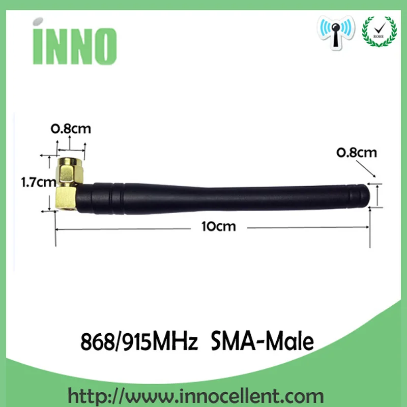 1pcs 868MHz 915MHz Antenna 3dbi SMA Male Connector GSM 915 MHz 868 IOT antena outdoor signal repeater antenne waterproof Lorawan