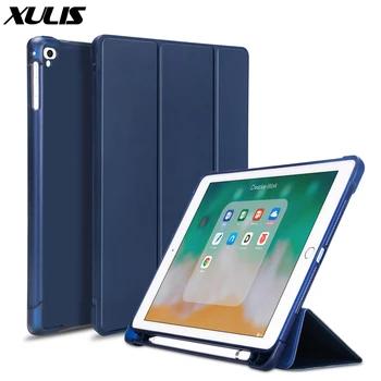 

For ipad Pro 9.7 2016 Case A1673 A1674 PU Leather Silicone Smart Cover for ipad Pro 9.7 Case with Apple Pencil Holder for A1675