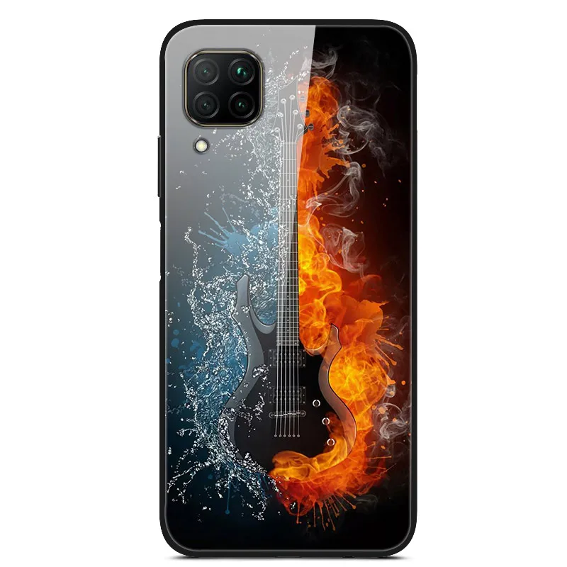 Чехол из закаленного стекла для huawei Nova 6 SE чехол Nova 6SE, цветная жесткая задняя крышка из поликарбоната для huawei Nova 6 чехол Nova6 5G, бампер - Цвет: 21