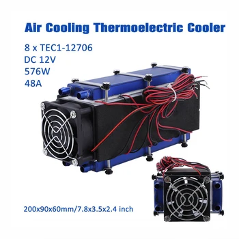 

12V 576W 8 Chip Peltier Pet Bed Tool DIY Thermoelectric Cooler Aluminum Accessories Home Refrigeration TEC1-12706 Low Noise