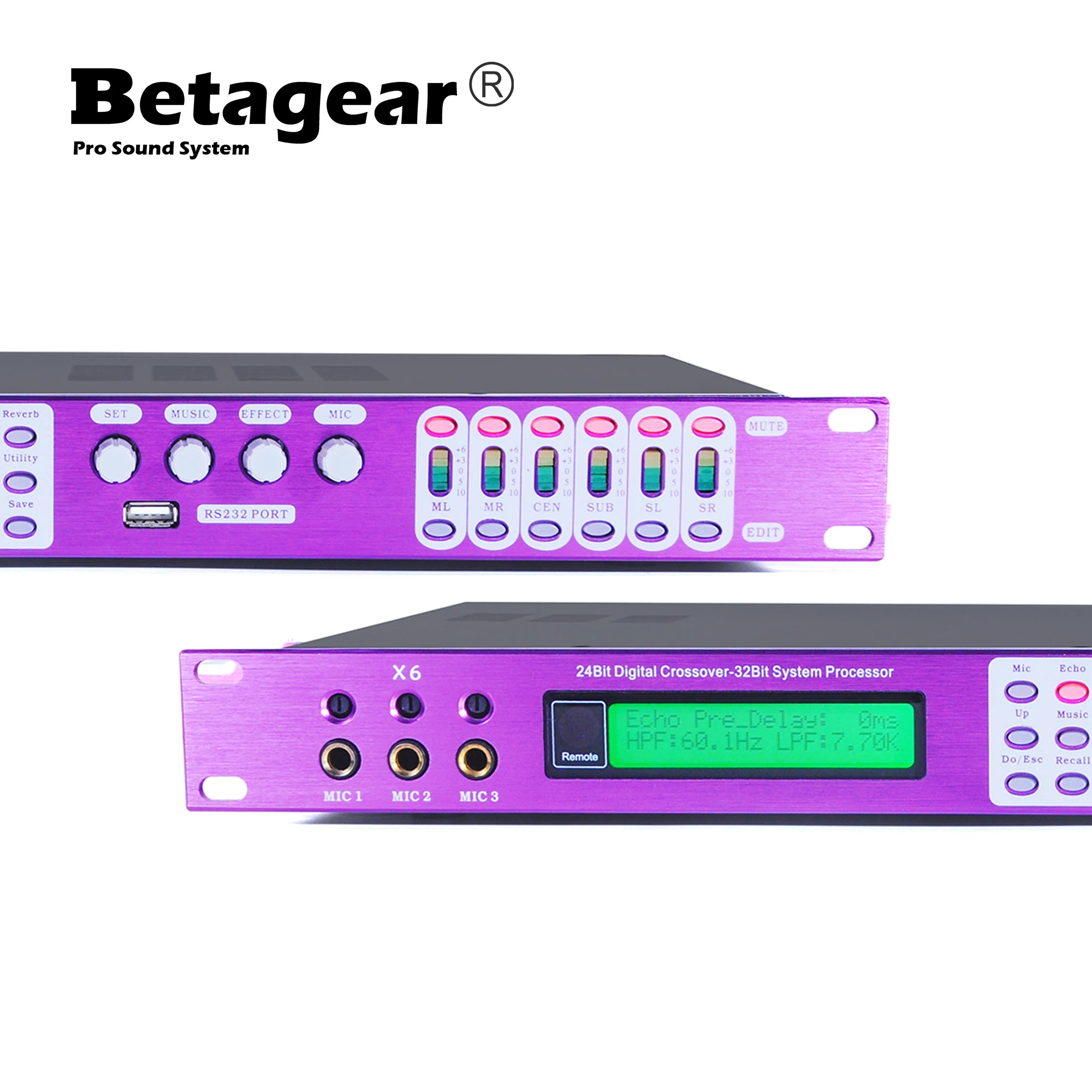 Professional karaoke stage pre power amplifier