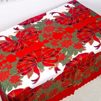 

1pc Christmas Tablecloth Dust-proof Thanksgiving Table Cover Home Party Decoration 150*180cm Tablecloth Decor