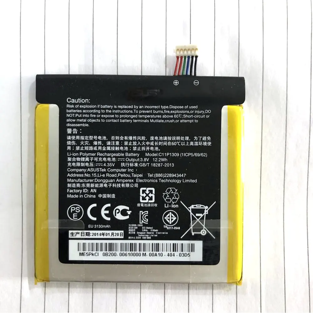 Оригинальный аккумулятор C11P1309 3130 мАч для ASUS Fonepad Note 6 FHD6 ME560CG K00G | Мобильные