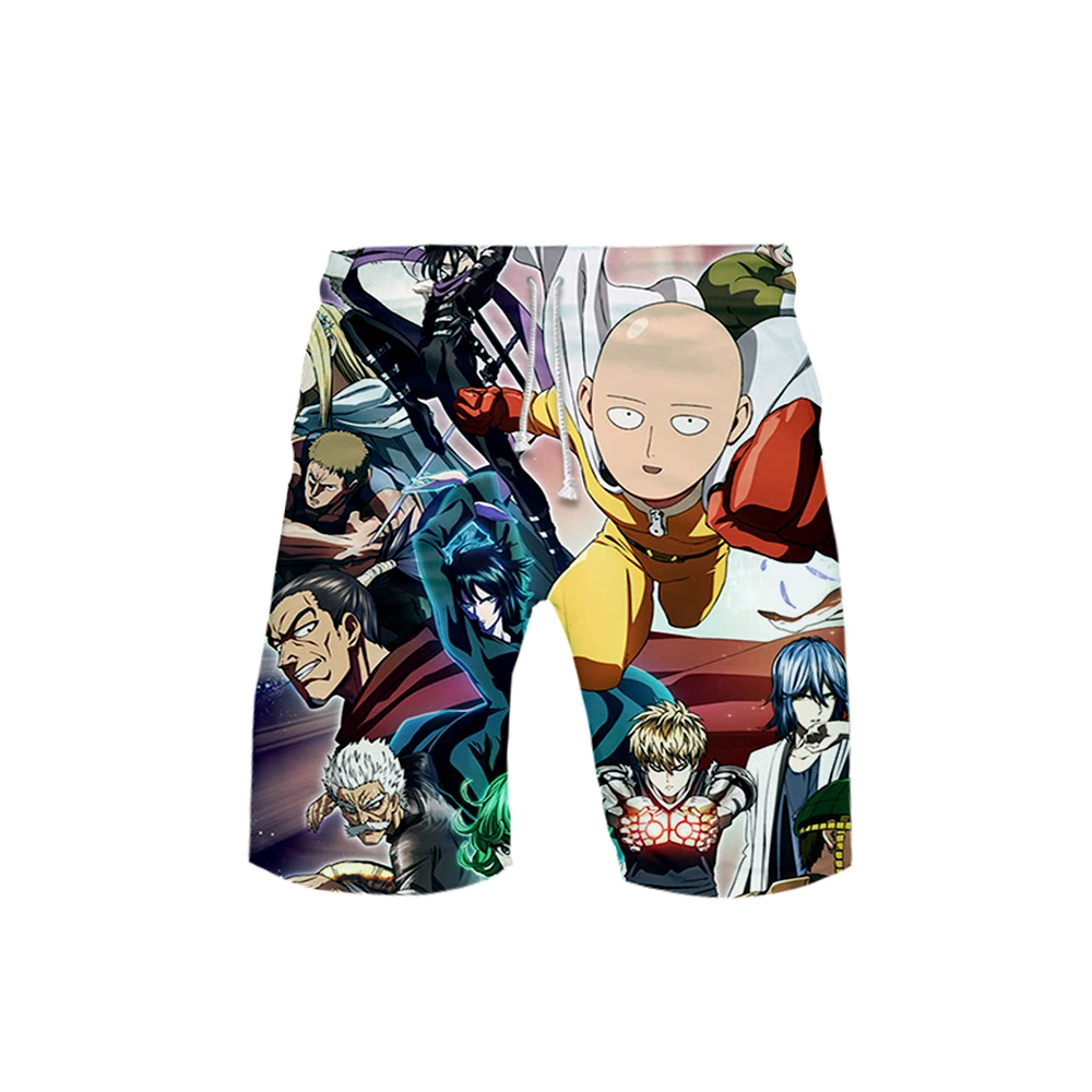 Мужские шорты, 3D, One Punch Man сезона 2, 3 дборда, летние новые быстросохнущие пляжные шорты, мужские шорты в стиле хип-хоп, пляжная одежда