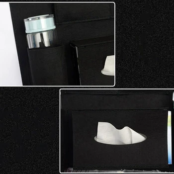 

Multi-Pocket Storage bag Non-woven Black Universal 40x56cm Interior Auto