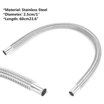 

60cm Exhaust Pipe Car Parking Air Diesel Gas Heater Tanks Stainless Steel Heater Parts Parking Air Heater Exhaust Pipe
