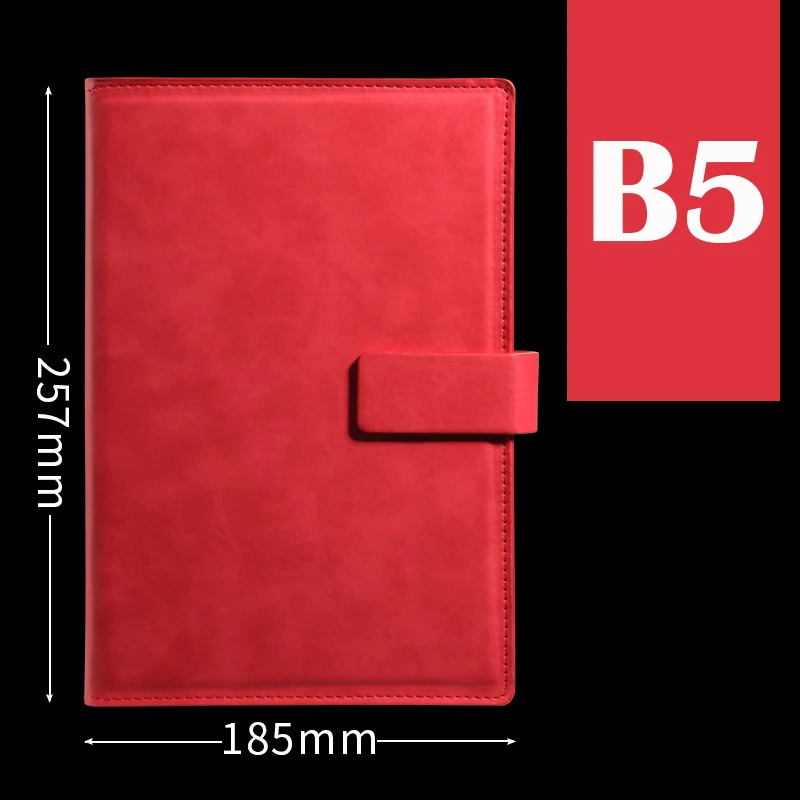 B5 Included pen A5/B5 Agenda еженедельник дневник путешественника роскошный бизнес блокнот из искусственной кожи Снова в школу блокнот план Органайзер книги - Цвет: B5 Included pen