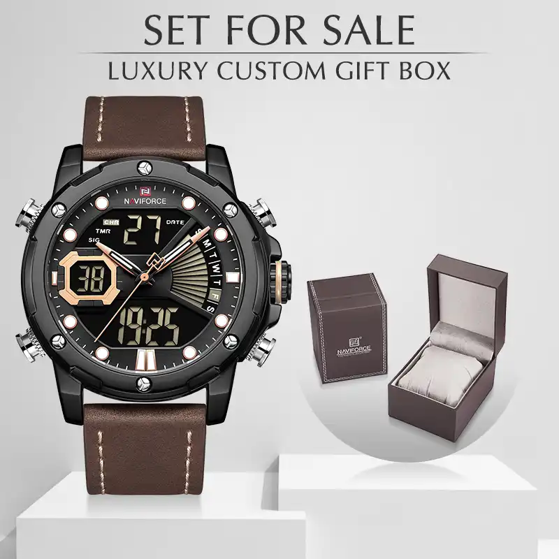 how to set digital time on naviforce watch