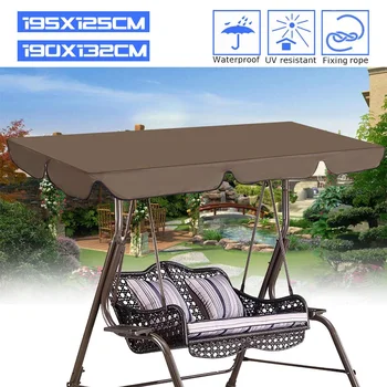 

Summer Waterproof Top Cover Canopy Replacement for Garden Courtyard Outdoor Swing Chair Hammock Canopy Swing Chair Awning