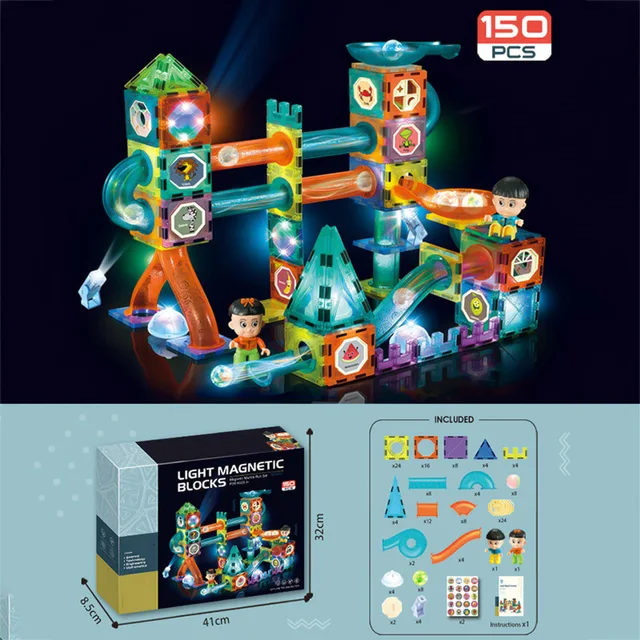 Magnetic Building Blocks Set Creativity Preschool Educational Learning Construction Toys For Kids Children 2