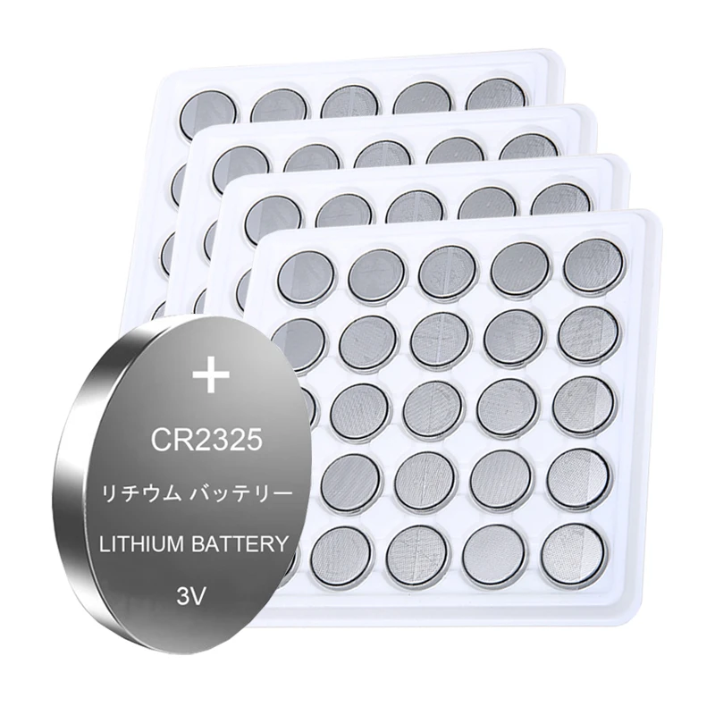 

100pcs CR2325 3V Battery BR2325 ECR2325 CR 2325 Lithium Button Coin Cell Batteries For Remote Controls Heart Rate Monitor