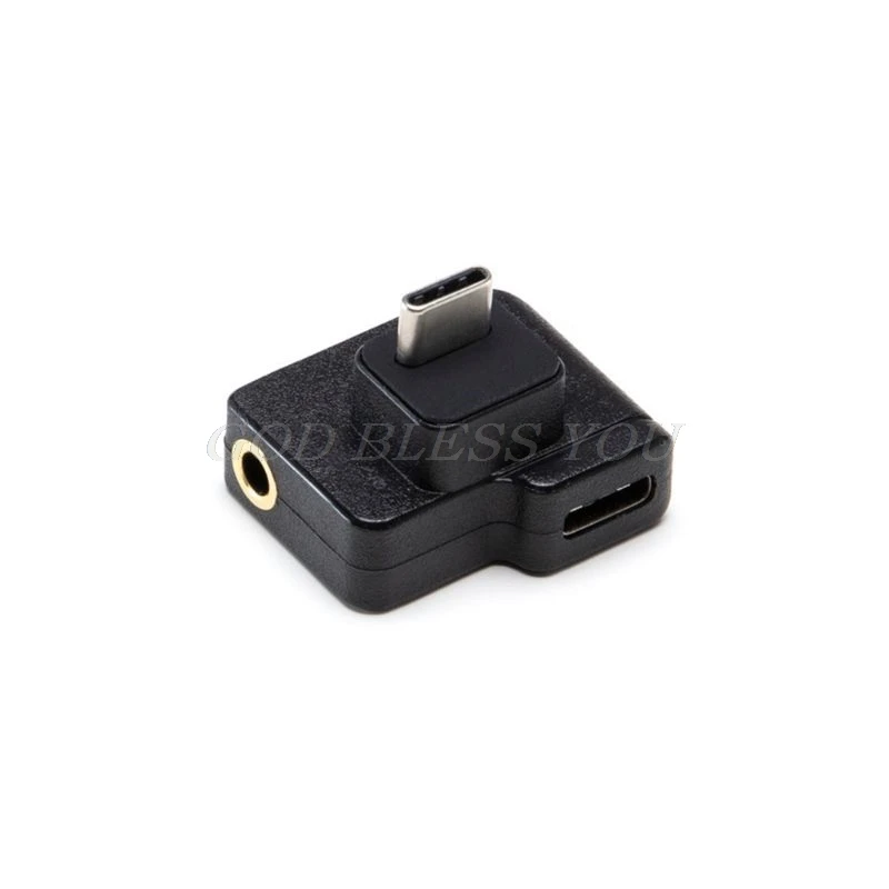 Микрофон 3,5 мм/USB-C адаптер для зарядки аудио внешнее крепление для микрофона для Osmo Action
