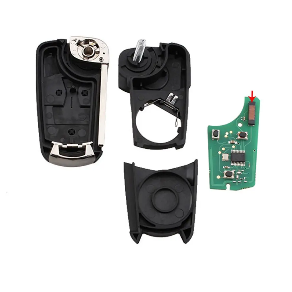 2/3 кнопки дистанционного ключа для Vauxhall Opel Vectra C Astra H Zafira B 2005 2006 2007 2008 2009 2010 433 МГц PCF7946 чип