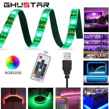 

SMD 5050 USB Led Strip 0.5m/1m/2m/3m DC 5V Led Strip Light for TV Background Lighting Music/Bluetooth/RF Controller Led Stripe