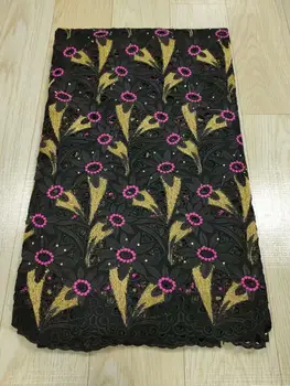 

Latest Swiss voile lace high quality african lace fabrics embroidered voile Lace for women dress 5yards