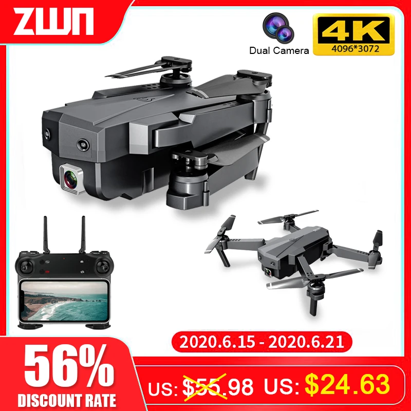 ZWN SG107 Mini Drone with 4K WIFI FPV HD Dual Camera Quadcopter Optical Flow Rc Dron Gesture Control Kids Toy VS E58 E68 SG106|RC Helicopters| - AliExpress
