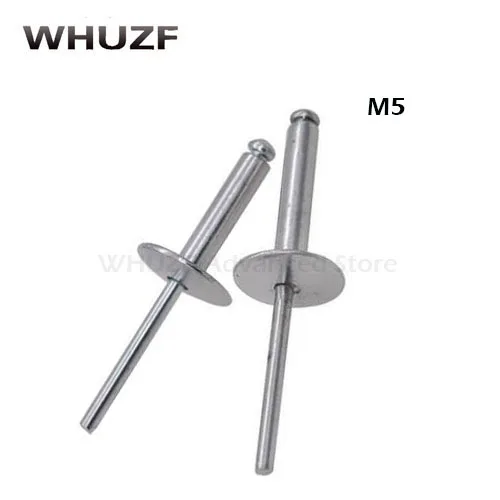 

M5*8/10/12-M5*25 Big Cap Aluminum Blind Rivets, Decorative Nails, Aluminum Pull Nails, Pull Rivets (cap Diameter 16mm)