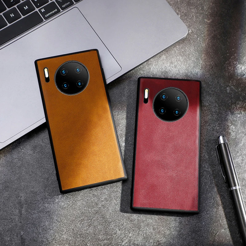 

Luxury Case For Huawei Mate 30 Pro Case Vintga Leather PU Armor Hard CASE For Huawei Mate 30 Pro Phone Back Cover
