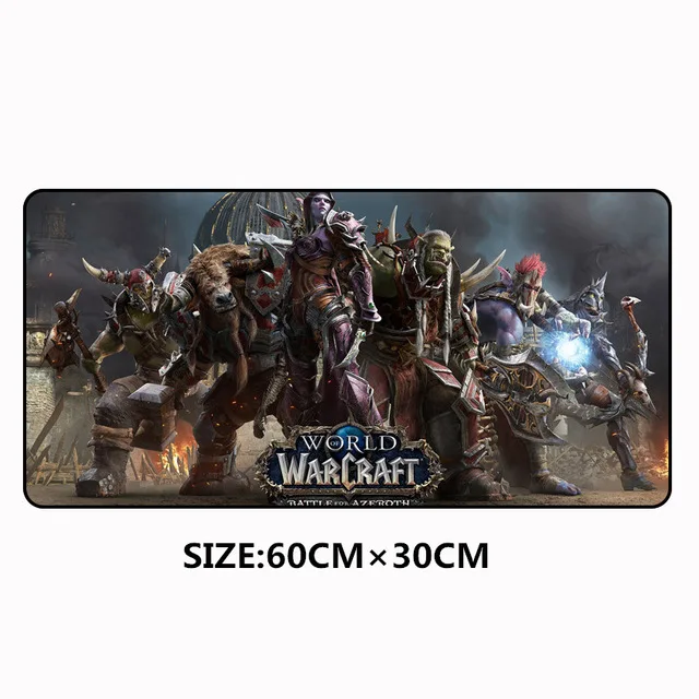 60x30 см World of Warcraft резиновый игровой коврик для мыши Otaku Прочный Модный коврик для мыши мягкий коврик для ноутбука - Цвет: Зеленый