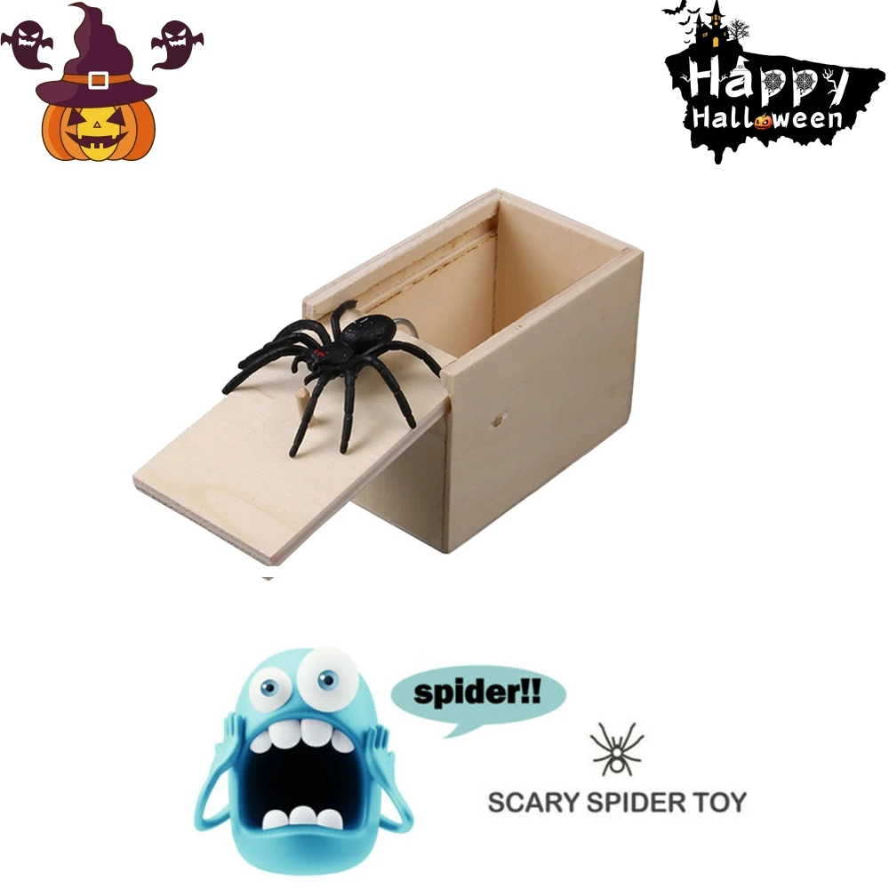 Мышь паук коробочка с сюрпризом шутки, развлечения напугать шутки Веселые подарки игрушка для детей и взрослых коробочка с сюрпризом