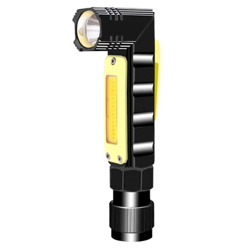 

XANES Newest COB XP G 5Modes Emergency Worklight Outdoor Rotation USB Rechargeable Work Light with Warning Light-S/L Powerful