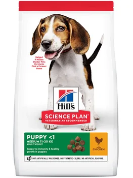 

HILL'S HILL'S SCIENCE PLAN CANINE PUPPY MEDIUM CHICKEN Puppy medium breed with chicken