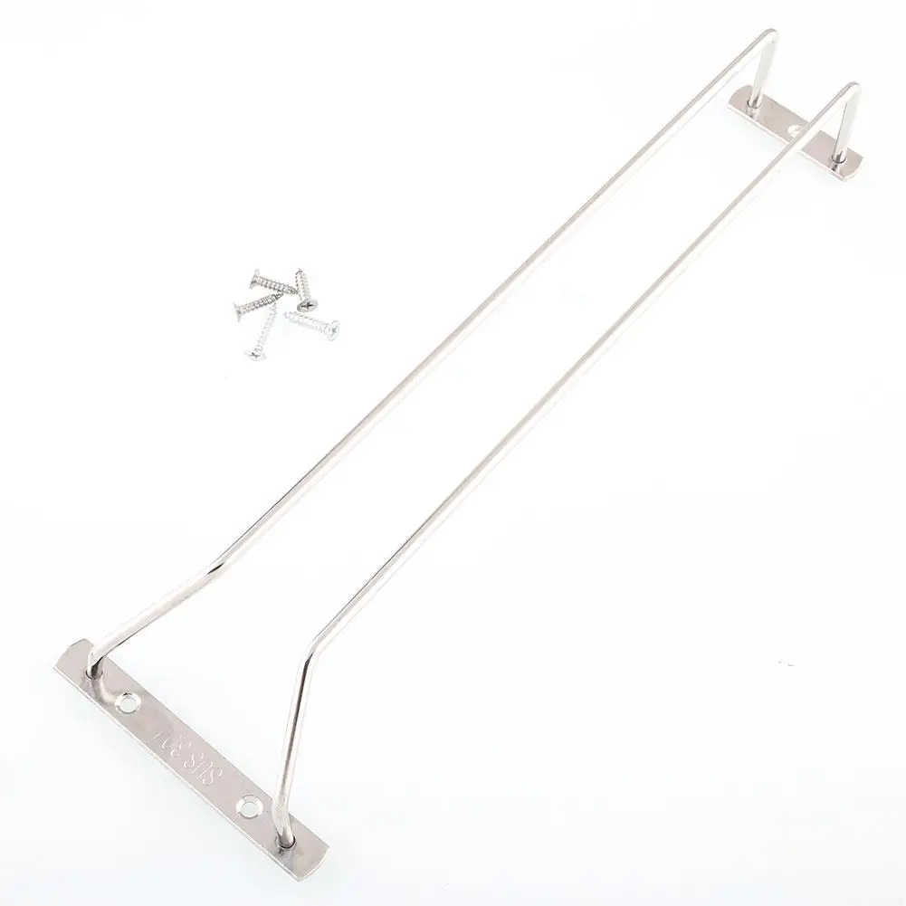 35cm/13" Wine Glass Rack Hanging Stemware Holder Hanger Shelf Home Bar